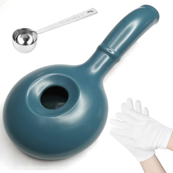 Home Ceramic Coffee Roaster — A convenient stovetop coffee bean roaster featuring an extended handle; an ideal manual tool for home coffee roasting.