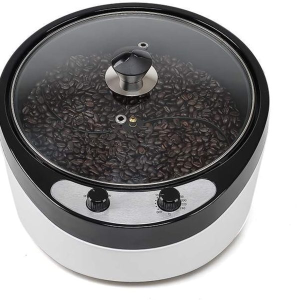 Electric Coffee Bean and Nut Roaster: Multi-Functional Mini Roasting Equipment; Features Both Temperature Control and Timer Functions