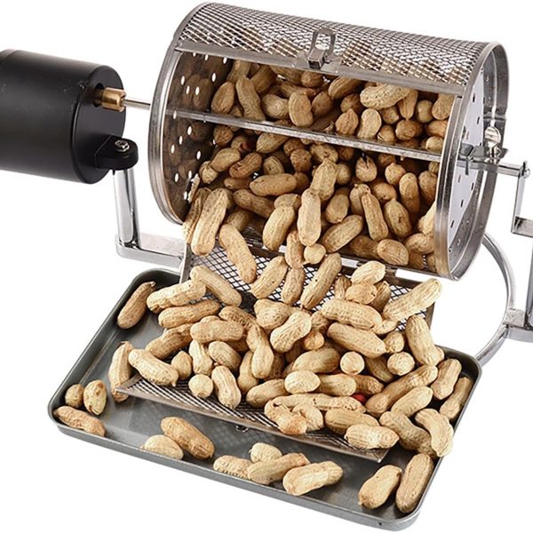 Home Roaster for Peanuts and Legumes: Electric Coffee Bean Roasting Equipment—Features [Settings] 1–33 Adjustable RPM Speed, 600g Capacity