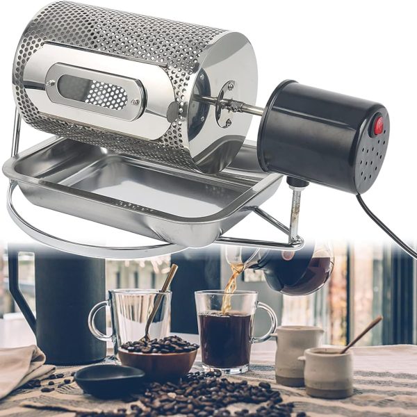 250g Manual Coffee Roaster (Includes Tray): Home Coffee Bean Roasting Equipment—Suitable for Roasting Coffee Beans, Dried Fruits, and Various Legumes; Ideal for Use in Homes, Offices, Cafes, Hotels, and Kitchens