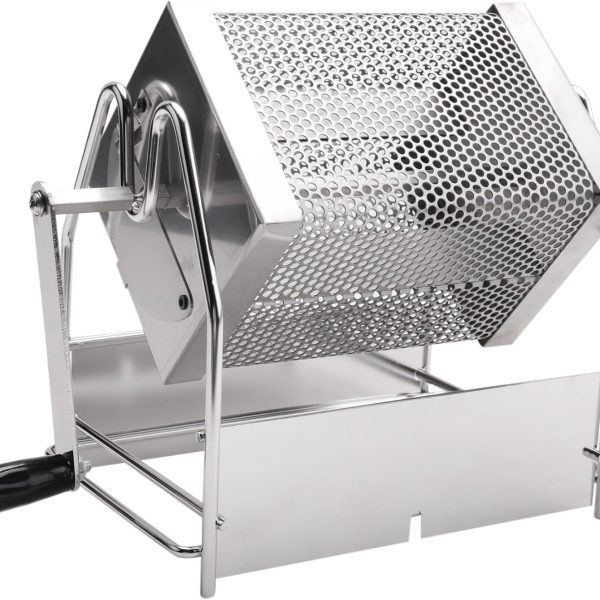 Manual Coffee Roaster — Features a stainless steel drum design, suitable for roasting grains, beans, peanuts, and nuts.